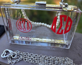 Delta Sigma Theta Handbag - Delta Sigma Theta Crossbody - Delta Clutch - Sorority Purse - Delta Stadium Purse