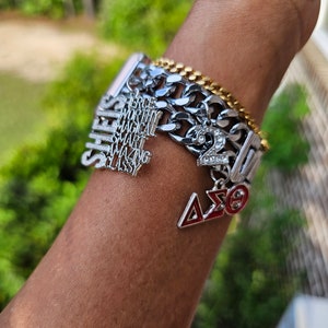 Delta Watch Band - Delta Sigma Theta Watch Band - Sorority Watch Band - DST Watch Band - Delta Apple Watch Band - Sorority Jewelry