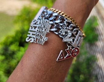 Delta Watch Band - Delta Sigma Theta Watch Band - Sorority Watch Band - DST Watch Band - Delta Apple Watch Band - Sorority Jewelry