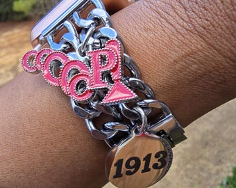Delta Watch Band - Delta Sigma Theta Watch Band - Sorority Watch Band - DST Watch Band - Delta Apple Watch Band - Sorority Jewelry