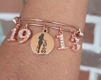 Delta Bracelet - 1913 - Delta Sigma Theta Bracelet - Sorority Bracelet - DST Bracelet - Divine Nine - Sorority Jewelry - HBCU