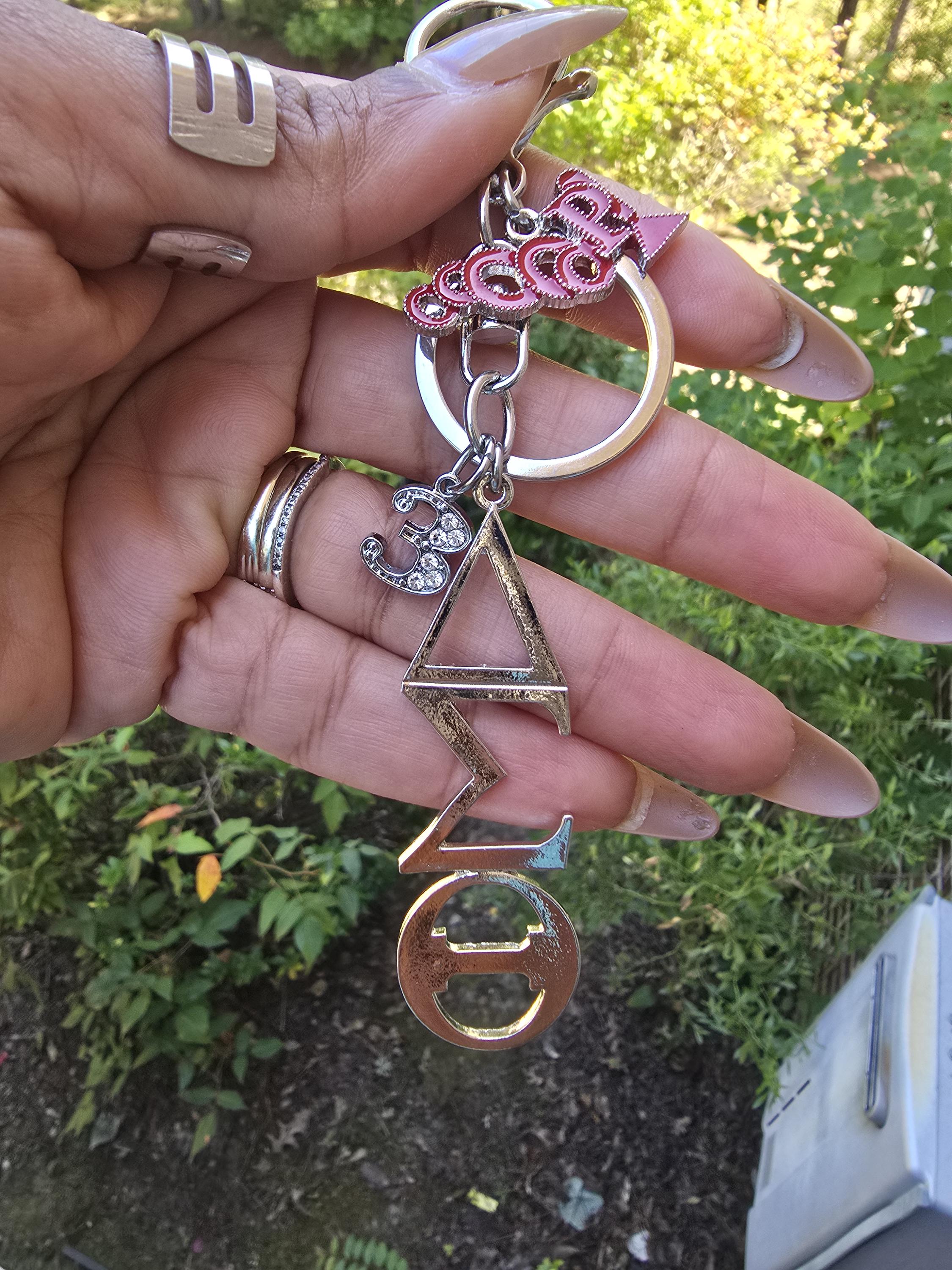 Delta Key Ring - Delta Sigma Theta Key Ring - Sorority Key Ring - DST ...