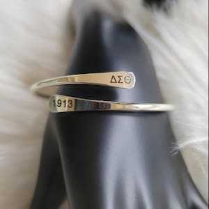 Delta Adjustable Cuff Bracelet - Delta Sigma Theta SPR 2025 - Delta Legacy Bracelet - Sorority Bracelet - Sorority Jewelry