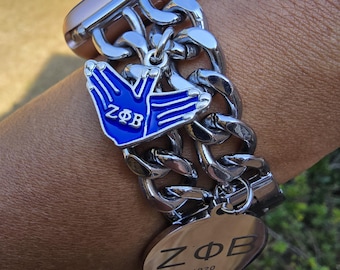 Zeta Phi Beta Apple watch band - Sorority Watch band - Z Phi watch band - Sorority Jewelry - Z Phi B warch - 1920 watch band