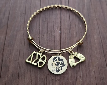 Delta Bracelet - 1913 - Delta Sigma Theta Bracelet - Sorority Bracelet - DST Bracelet - Divine Nine - Sorority Jewelry - HBCU
