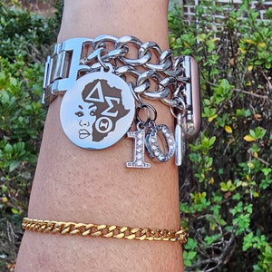 Delta Watch Band - Delta Sigma Theta Watch Band - Sorority Watch Band - DST Watch Band - Delta Apple Watch Band - Sorority Jewelry