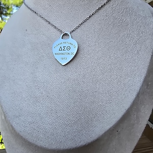 Delta Sigma Theta necklace- Sorority necklace - Delta Jewelry - Delta Sigma Theta gift - HBCU - Divine Nine Sororities