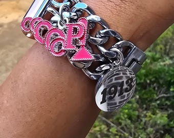 Delta Galaxy Watch Band - Delta Sigma Theta Watch Band- Sorority Watch Band - DST Watch Band - Delta Watch Band - Sorority Watch Band