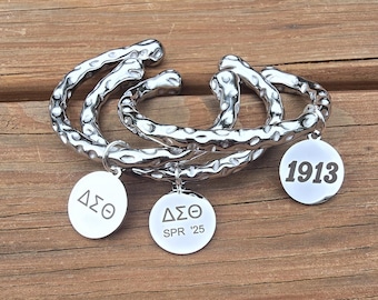 Delta Sigma Theta Bracelet - HBCU - Delta Sigma Theta Bracelet - Sorority Bracelet - DST - Spring 2024 - Spr 25 Jewelry