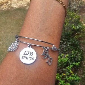 Delta Spring 2024 Bracelet - HBCU - Delta Sigma Theta Bracelet - Sorority Bracelet - DST - Spring 2024 - Sorority Jewelry