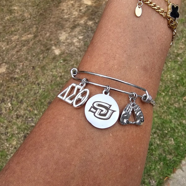 Delta Armband - HBCU - Delta Omega Theta Armband - Sorority Armband - DST - Südliche Universität - Jaguare - Schwesternschaft Schmuck - SU Jaguare