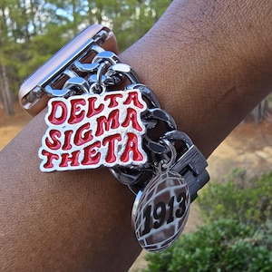 Delta Watch Band - Delta Sigma Theta Watch Band - Sorority Watch Band - DST Watch Band - Delta Apple Watch Band - Sorority Jewelry