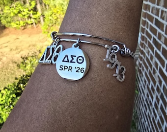 Pulsera Delta Primavera 2026 - HBCU - Pulsera Delta Sigma Theta - Pulsera de Hermandad - DST - Primavera 2026 - Joyería de Hermandad