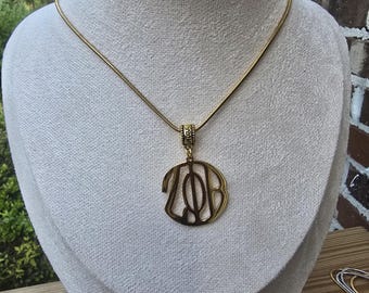 Zeta Halskette - Sorority Halskette - Z Phi B Schmuck - Zeta Phi Beta Geschenk - HBCU - Die Göttlichen Neun Schwesternschaften