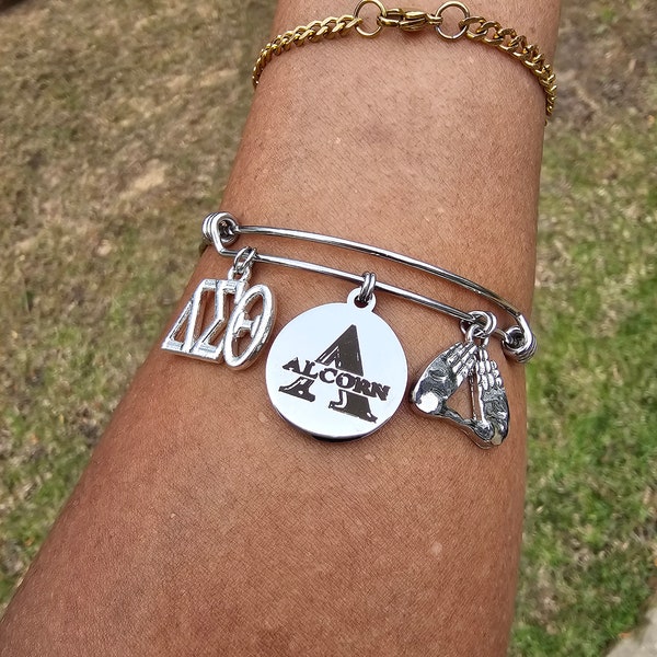 Delta Bracelet - Alcorn State University - HBCU - Delta Sigma Theta Bracelet - Sorority Bracelet - Sorority Jewelry - ASU