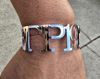 Sigma Gamma Rho Cuff Bracelet - 1922 - SGRho Bracelet - Sorority Bracelet - 1922 Bracelet - Divine Nine - Sorority Jewelry