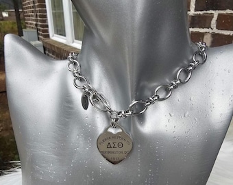 Delta Sigma Theta-ketting - vrouwenclubketting - Delta Jewelry - Delta Sigma Theta-cadeau - HBCU - Divine Nine-studentenclubs