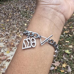 Delta Charm Bracelet - Delta Sigma Theta Charm Bracelet - Sorority Bracelet - Delta 1913 Bracelet - Delta Bracelet