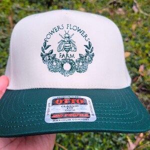 Custom Embroidered Hat | 5 Panel Mid Profile Structured Trucker Hat | Personalized Baseball Cap | Logo Hat
