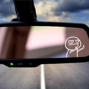 Funny Middle Finger Car Decal: Waterproof Vinyl Sticker