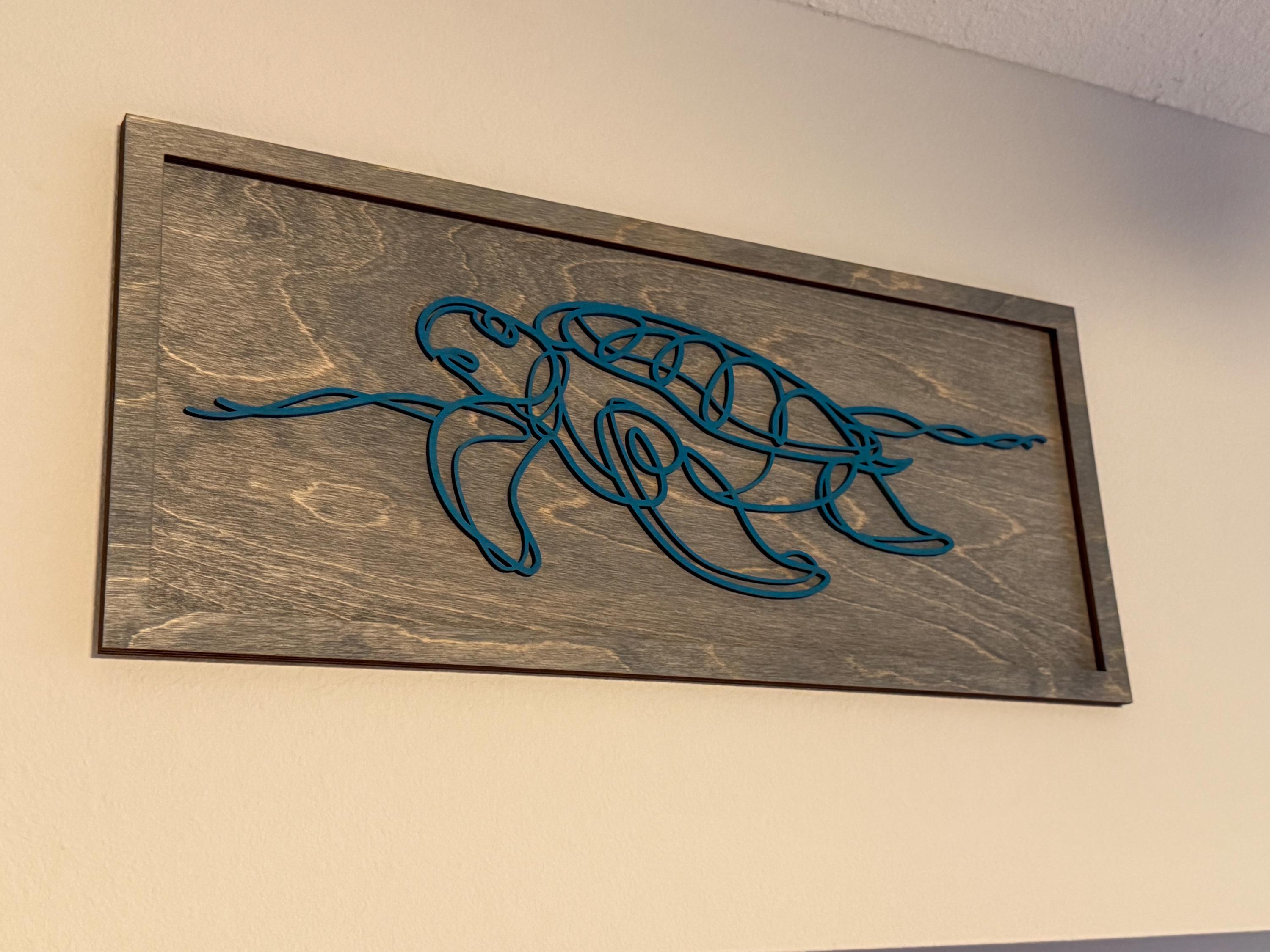 Sea Turtle Wood Art - Etsy