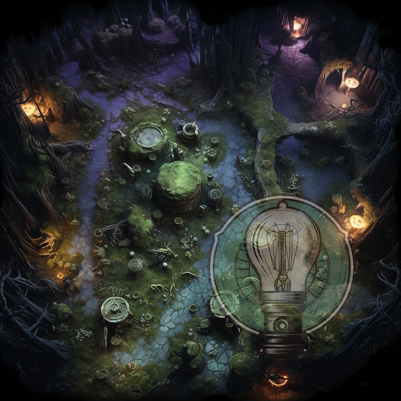 50 D&D Underdark Battle Maps Pack Delve Into the Depths of Faerûn 