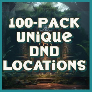 100er-Pack Dungeons and Dragons Map-Einstellungen für Forest, Urban, Wirtshäuser, Höhlen und mehr