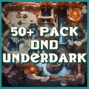 50+ D&D Underdark Battle Maps Pack - Tauche ein in die Tiefen von Faerûn! | Dungeons und Drachen | Schlachtkarten | Tabletop Digitale Kampfkarten