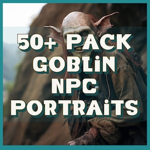 Paquete de más de 50 retratos de PNJ de duendes de D&D: ¡sumérgete en el travieso mundo de los duendes! / Dragones y Mazmorras / Retratos de personajes / DnD