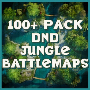 100+ D&D Jungle Battlemaps - Ga op avontuur in het hart van de weelderige wildernis! | Kerkers en draken | DnD-wereldkaarten | Rol20 | BTW