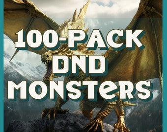 Epic Collection of 100 Dungeons and Dragons Creatures, Mobs, and Monsters