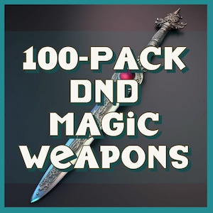 Unique and Intricate 100+ Pack of Highly Detailed Dungeons and Dragons Weapons