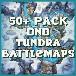 Mais de 50 mapas de batalha D&D Tundra/Ártico - Embarque em aventuras arrepiantes em terras congeladas! | Masmorras e Dragões | Mapas de batalha DnD |