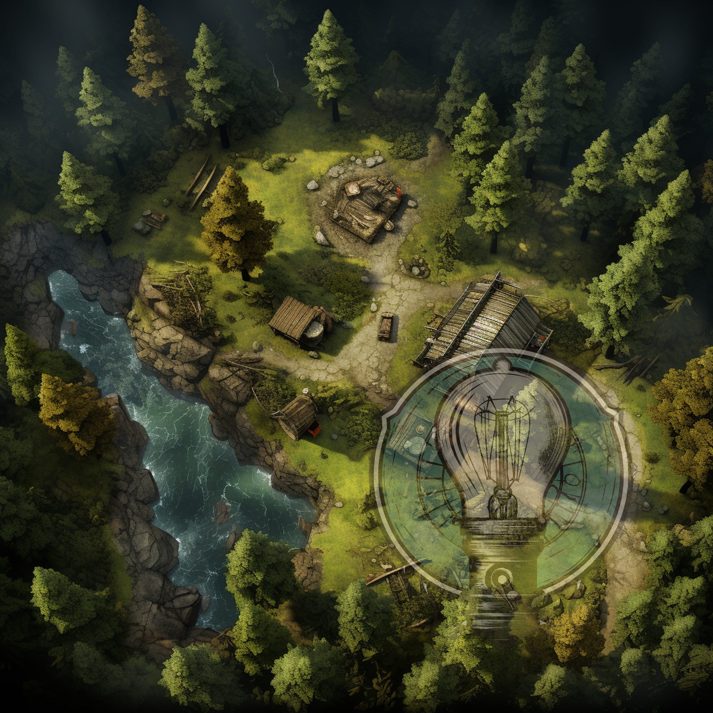 50+ D&D Forest Battle Maps Pack - Dive into Adventure! | Dungeons and ...