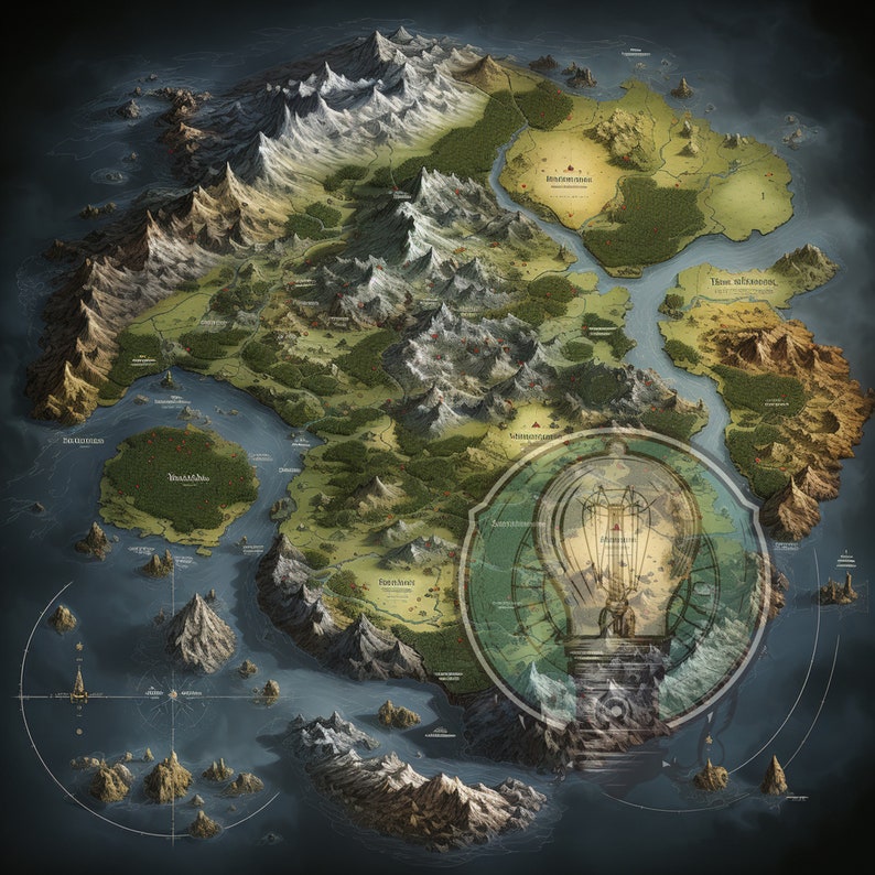 50 Pack D&D World Maps Pack Chart Your Epic (Instant Download) Etsy