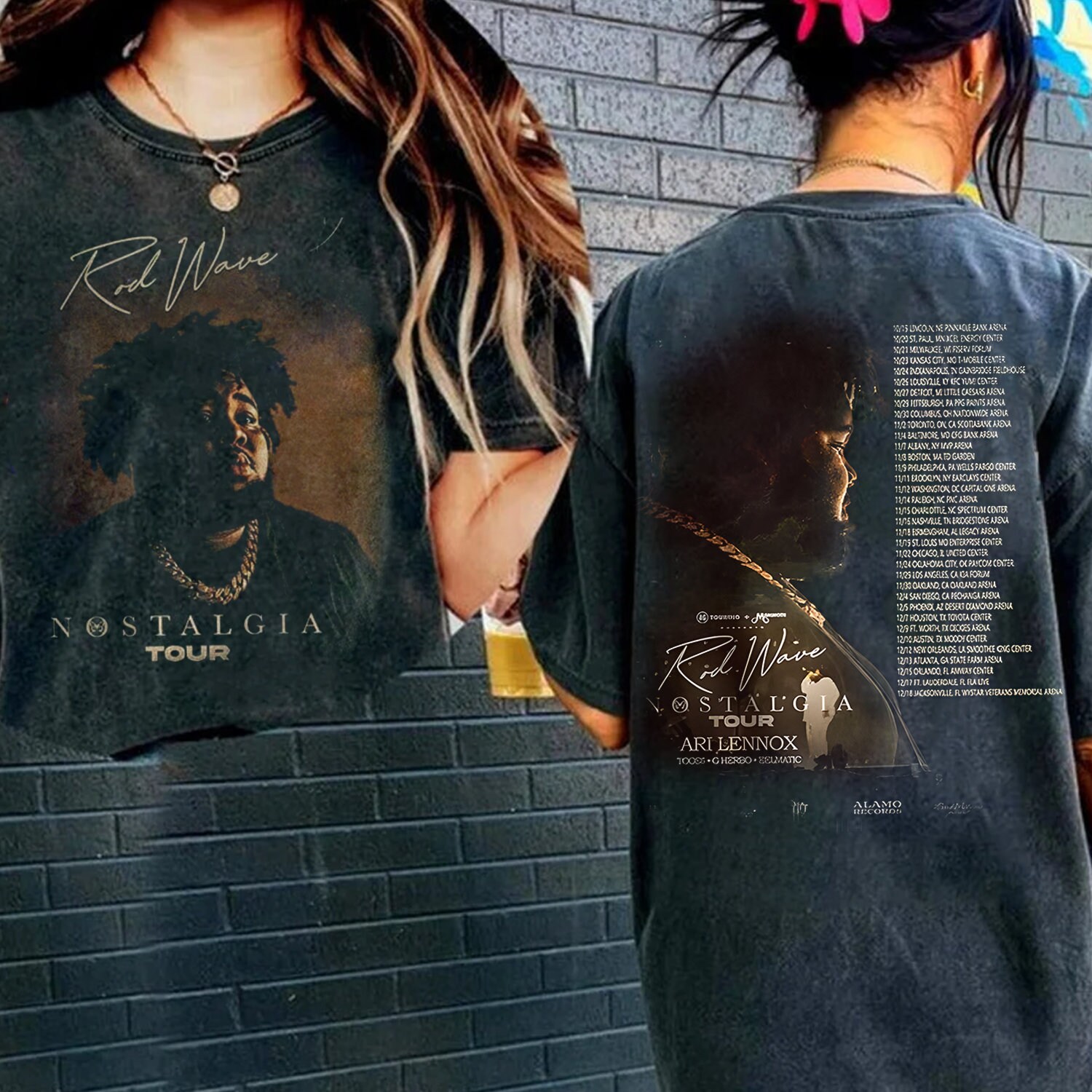 Rod Wave Nostalgia Tour 2023 Double Sides Shirt, Rod Wave Merch, Rod