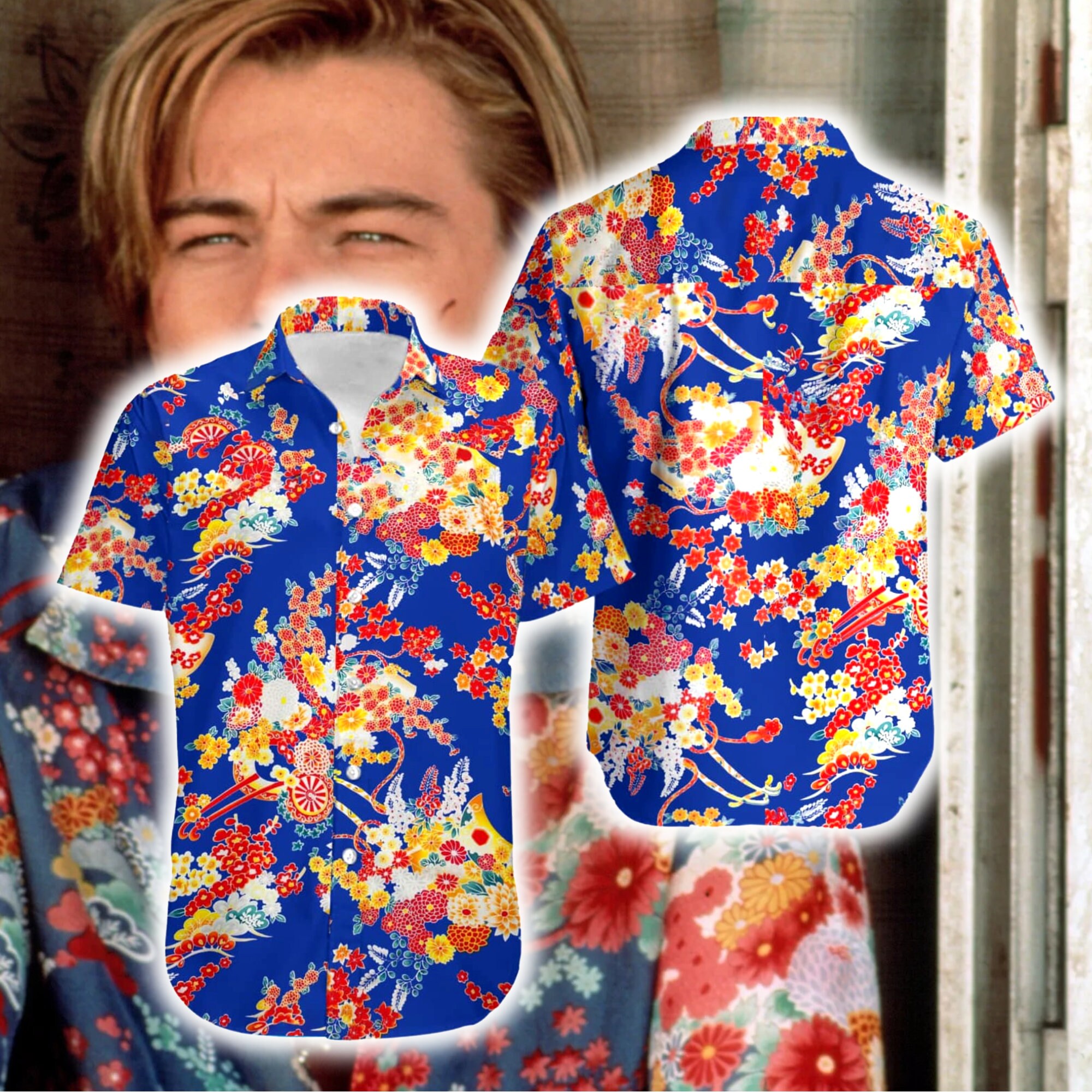Leonardo DiCaprio Romeo And Juliet Heart Blue Aloha Happy Summer Hawaiian  Shirt For Men And Women