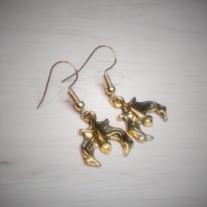 Gold Baby Bat earrings