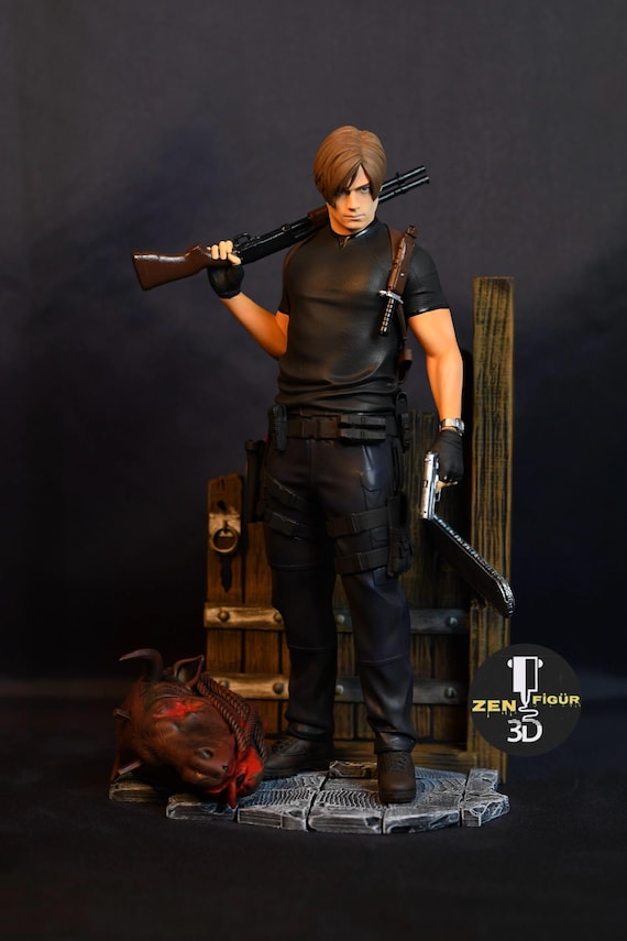 Leon Kennedy Resin Statue – Resident Evil 4 Diorama Figure - Etsy