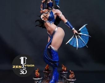 Handmade Kitana Statue – Mortal Kombat 12K Resin Collectible Figure