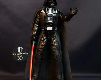 Handmade Resin Darth Vader Statue – 3D Printed, Airbrush Painted
