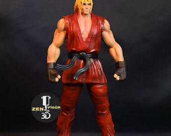 Street Fighter Ken Statue – 12K Resin Collectible Figure