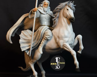 Handmade Resin Gandalf the White Statue – Lord of the Rings Collectible