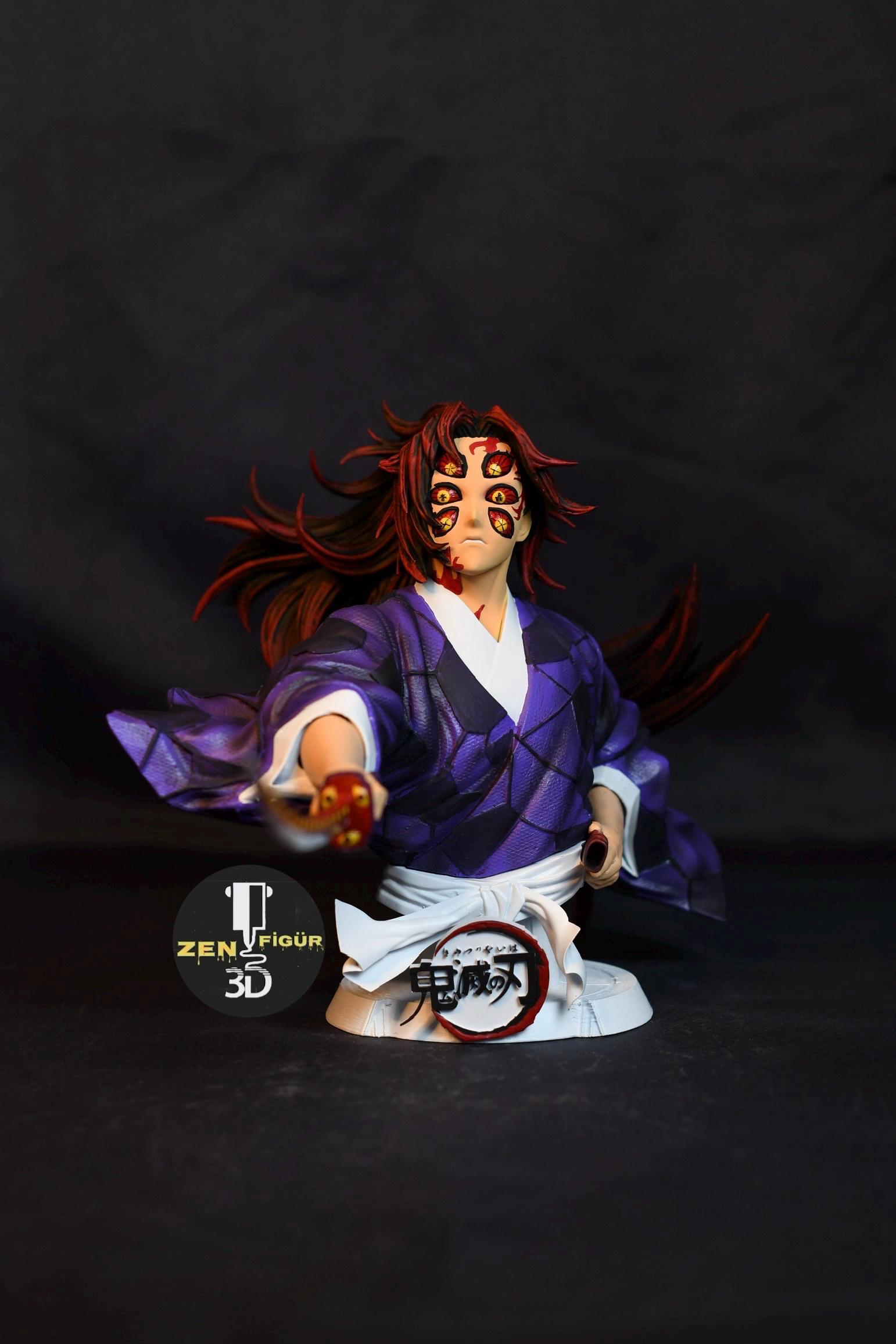 黒死牟 鬼滅の刃 像 – 手描き樹脂フィギュア - Etsy 日本