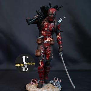 Deapool Premium Colletibles Statue | Marvel’s Deadpool 12k High Quality Resin Figure | Ryan Reynolds Diorama