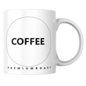 Modern Coffee Shop Logo Design - Minimalist Cafe Branding - Digital Download PNG