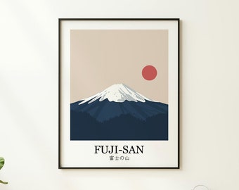 Mount Fuji Print Digitale Download Mount Fuji Wall Decor Mount Fuji Poster Mount Fuji Wall Art Japan Minimalistische Wall Art Japanse muurkunst