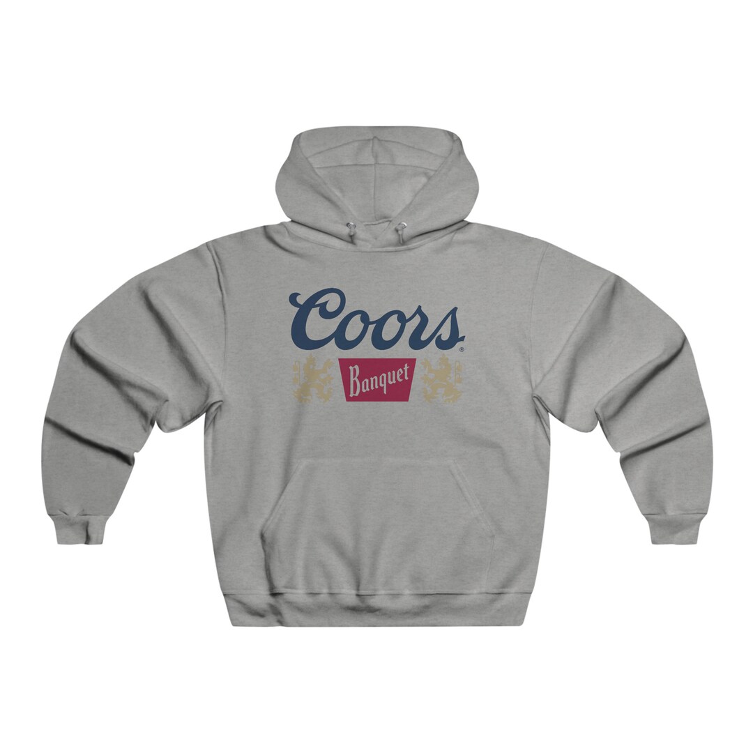 Coors Men's Hoodie Coors Banquet Hoodie Vintage Men's Sweatshirt Retro