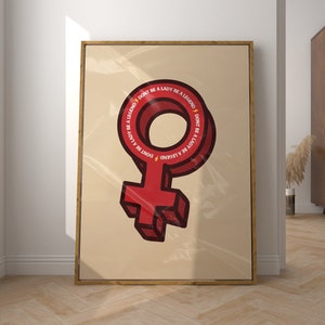 Feminism Be A Legend Art Gallery Wall Print Home Art for Kitchen, Living Room, Funky Modern Decor, Handmade Digital Download, Sexism