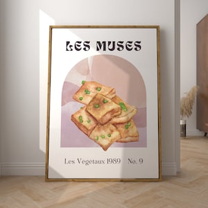 Tofu Stylish Retro Gallery Kitchen, Dining Wall Print, Home Art, Decor, Colourful Handmade Digital Download, Large Printable, Vintage